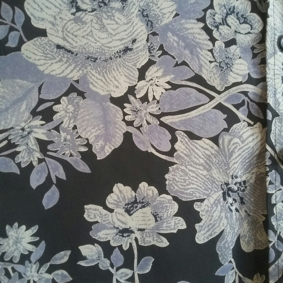 Vintage GAP Stretch Floral Button Down S - Picture 2 of 8